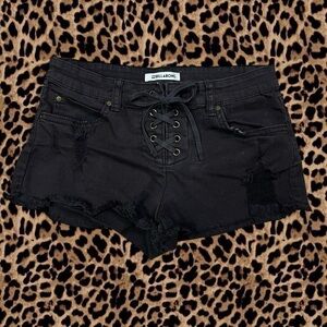 🐾Y2K grunge goth billabong shorts🩶